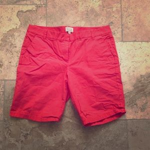 J. Crew coral Bermuda shorts great condition